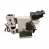 Leitz Metalloplan Microscope with Leike NPL Fluotar 100/1.32 OIL objective, Leitz 40/.65 objective, trinocular head, and Leitz light box for advanced microscopy.