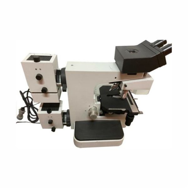 Leitz Metalloplan Microscope With Three Objectives