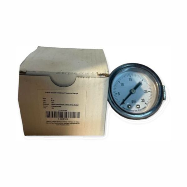 4CEY6 Panel Mount Pressure Gauge 0-30 PSI