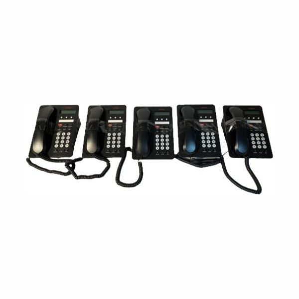 Lot of 5 Avaya 1603-I BLK Global IP Phone