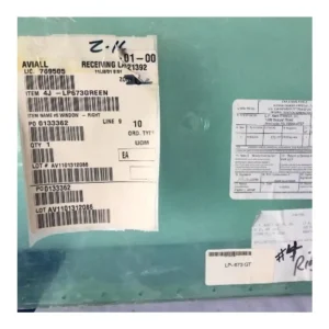 Cessna 404 Right Cabin Door Window