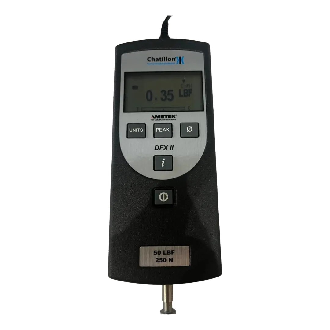 Chatillon Ametek DFX II Digital Force Gauge 50 lbf 250 N with Carrying Case - Image 2