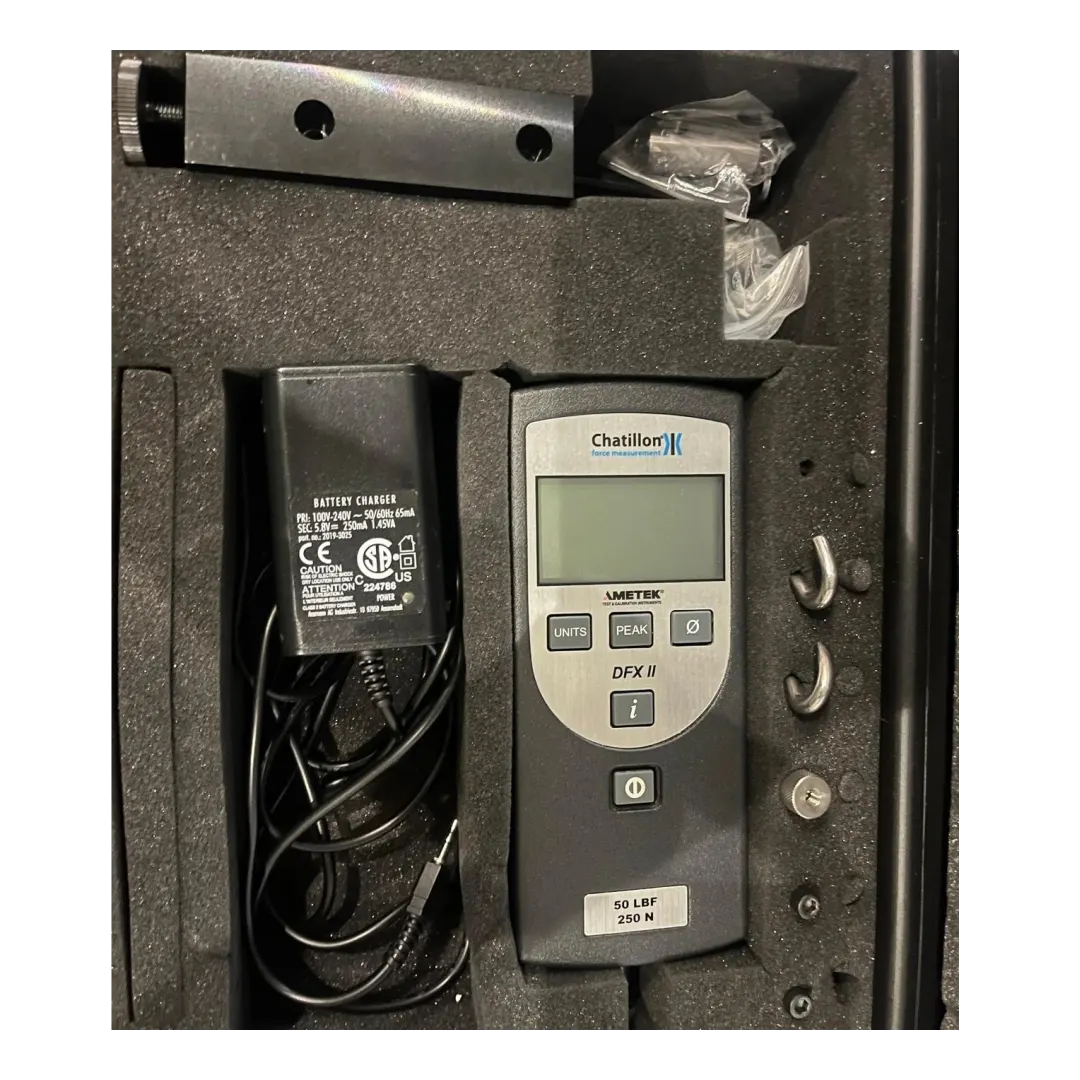 Chatillon Ametek DFX II Digital Force Gauge 50 lbf 250 N with Carrying Case - Image 4