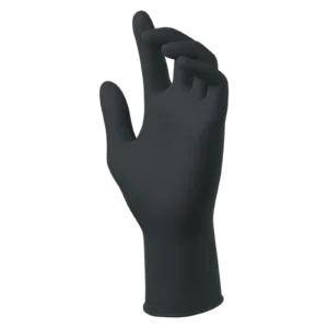SW MegaMan N260884 Black Nitrile Exam Gloves Large 500 Count