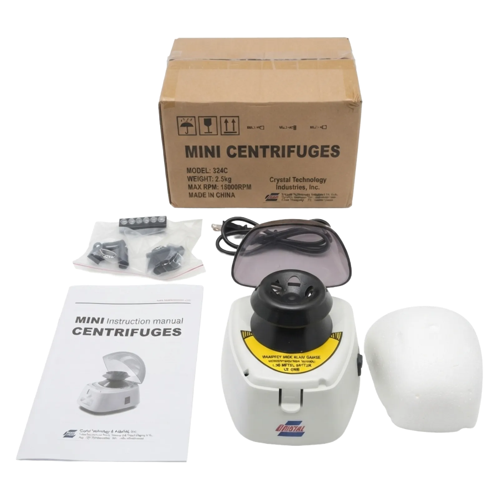 Crystal Technology MLX-106 Mini Centrifuge Microfuge