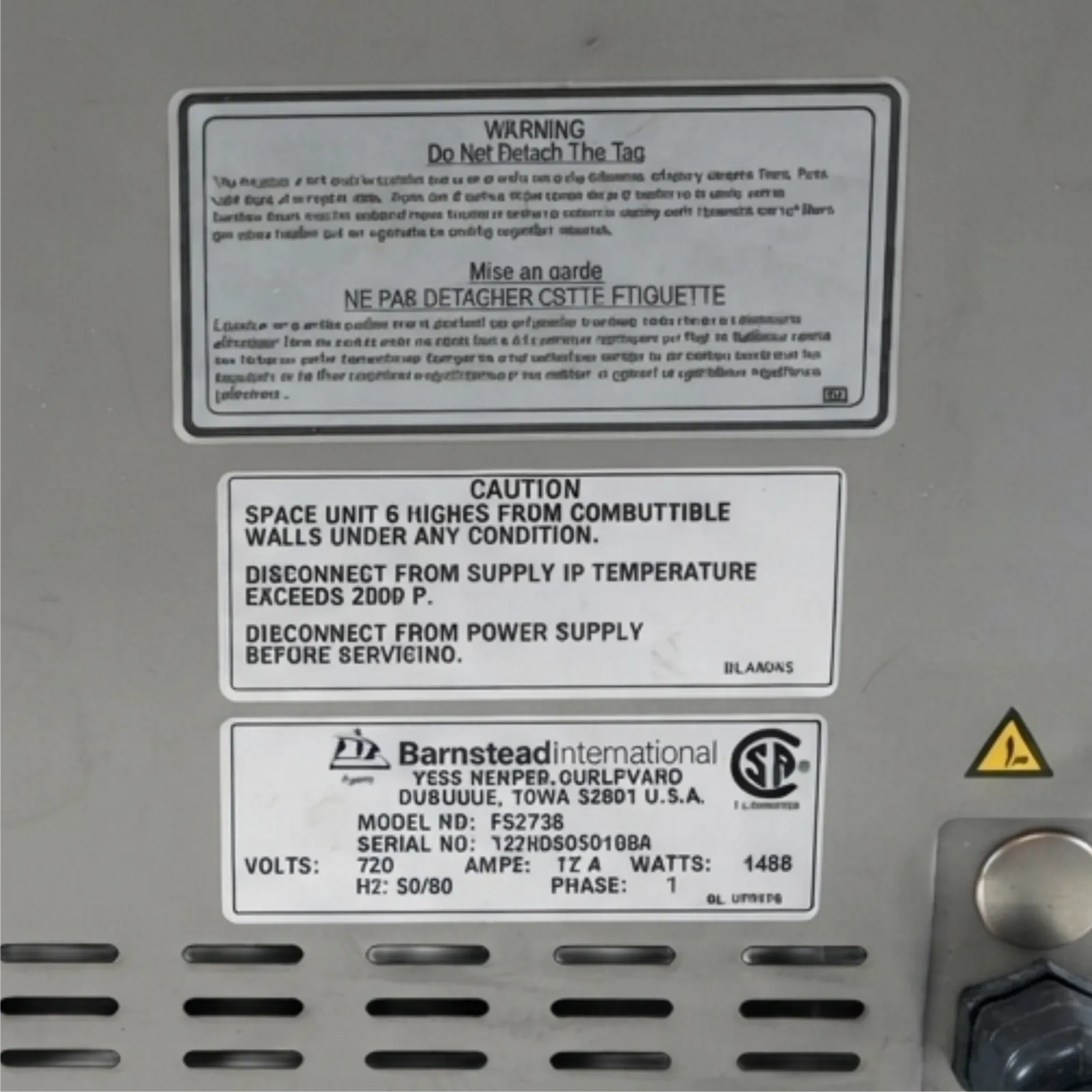 Barnstead Thermolyne F62735 62700 Series Muffle Furnace 120V - Image 6