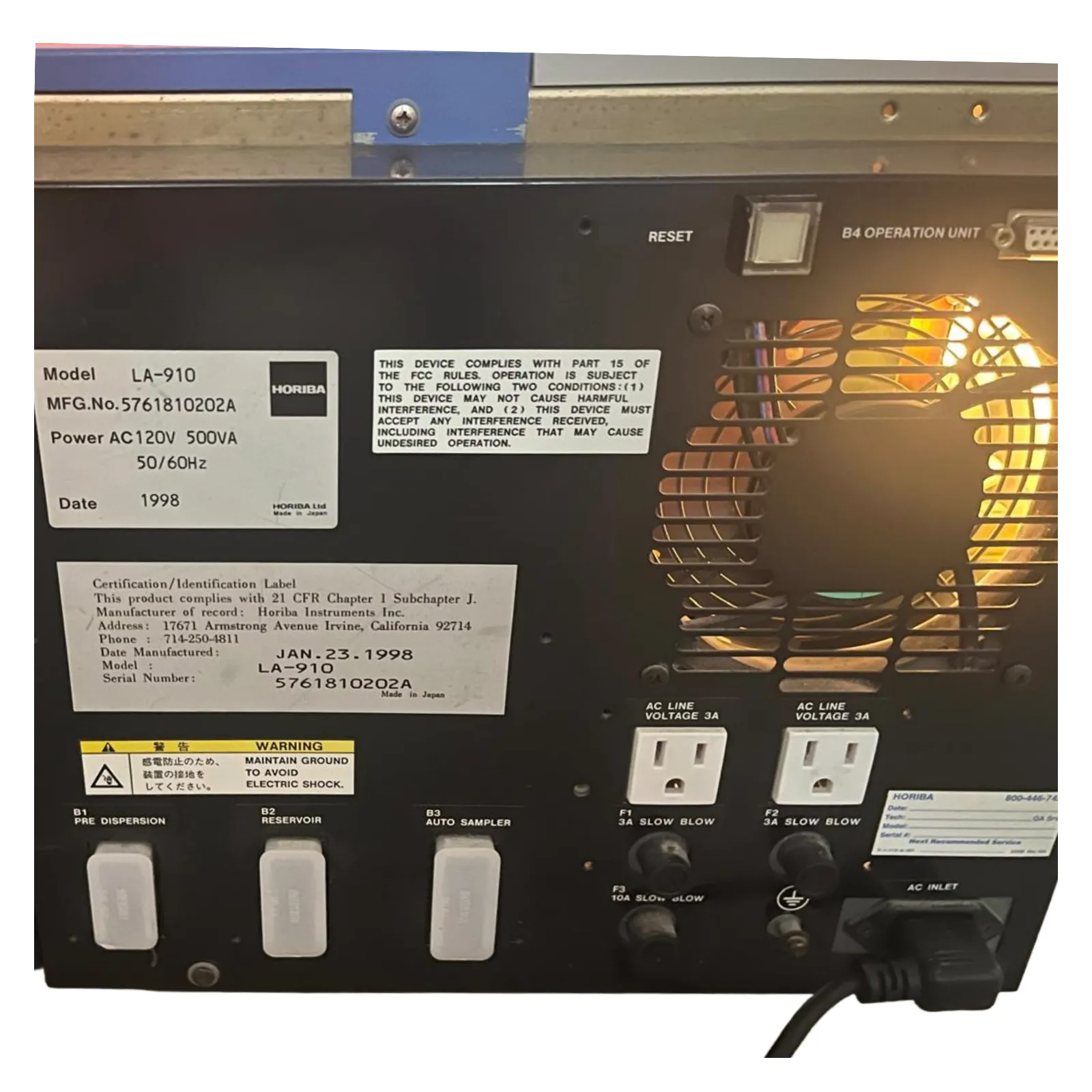 Horiba LA-910 Laser Diffraction Particle Size Analyzer - Image 7